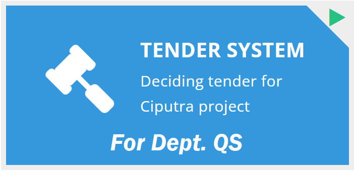 User Manual : Tender System – Tender In Review | Dept. QS