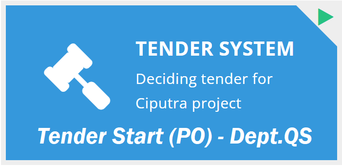 Basic User Training: Tender System – Tender Start (Permintaan Tender Pembelian) | Dept. QS