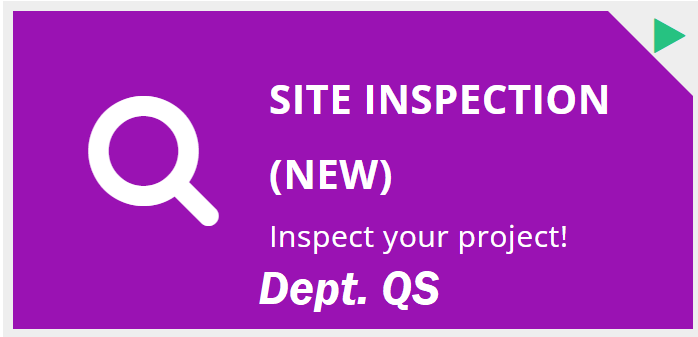 User Manual : Site Inspection | Dept. QS